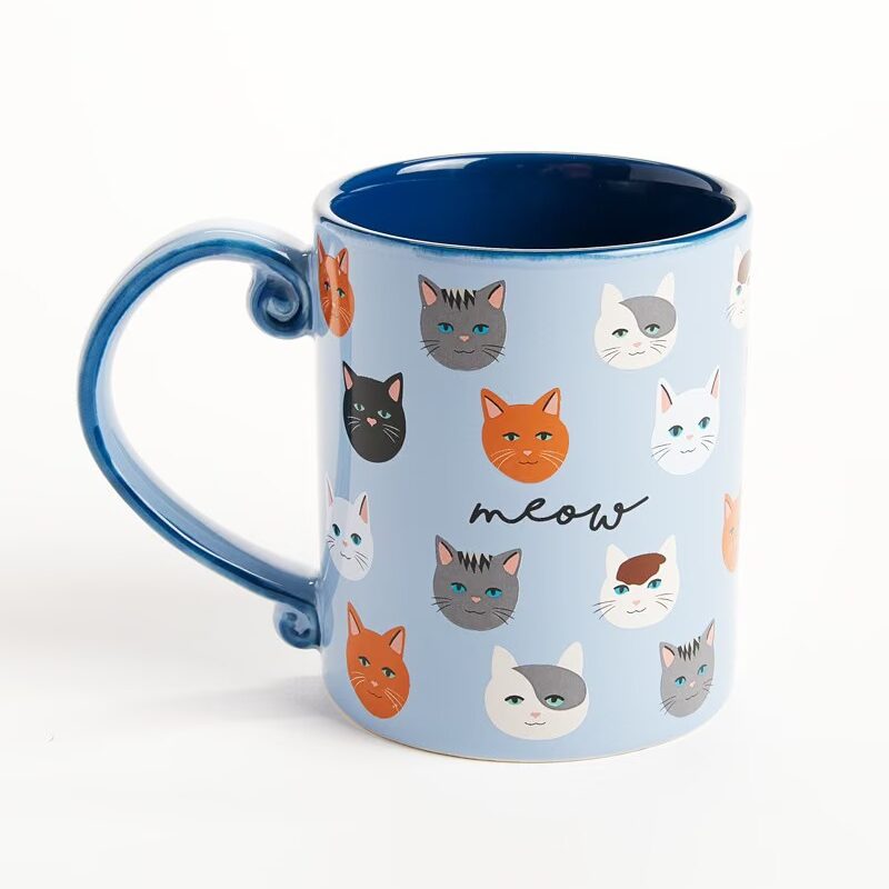 Meow Cats Pattern Mug